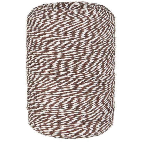 Dokumentgarn brun/hvid 400m