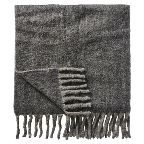 Ib Laursen Plaid m/Frynser - Antracit