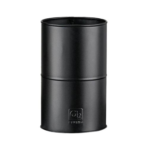 A2 Living Vase Galvaniseret Sort - Ø12cm