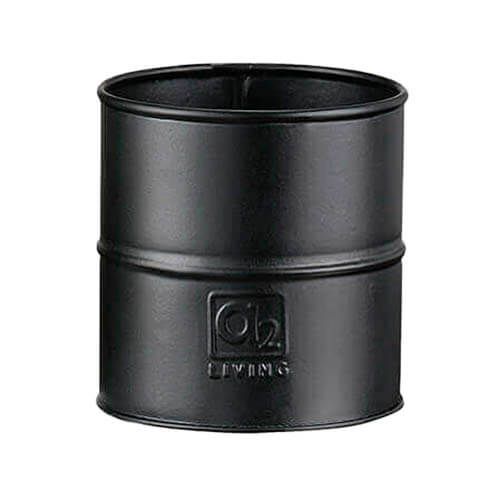 A2 Living Urtepotte Galvaniseret Sort - Ø10cm