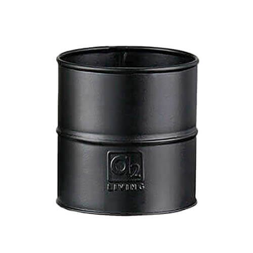 A2 Living Urtepotte Galvaniseret Sort - Ø8cm