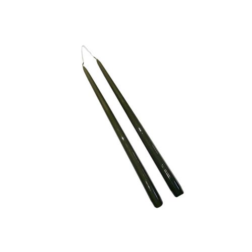 Stagelys Lak Mørk Oliven 32cm - 2stk 