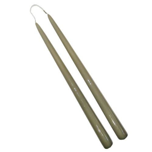 Stagelys Lak Støvet Oliven 32cm - 2stk