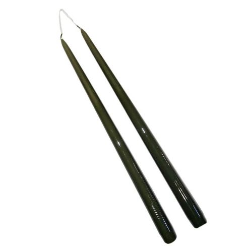 Stagelys Lak Mørk Oliven 42cm - 2stk