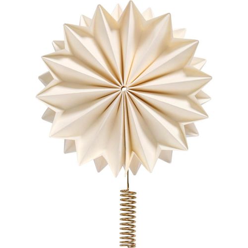 Topstjerne Stella Hvid m/messingfarvet holder Ø:26cm