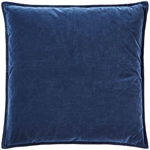 Pudebetræk velour 50x50cm indigo
