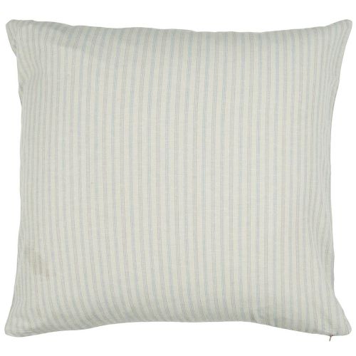 Pudebetræk natur m/lyseblå striber