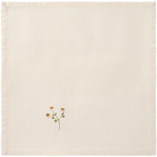 Ib Laursen Stofserviet Flora m/marguerit butter cream
