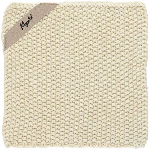 Grydelap Mynte Strikket - Latte