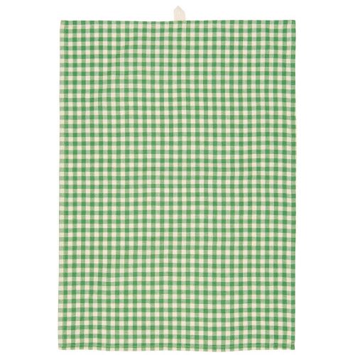 Viskestykke Anders grøn m/naturfarvede små tern