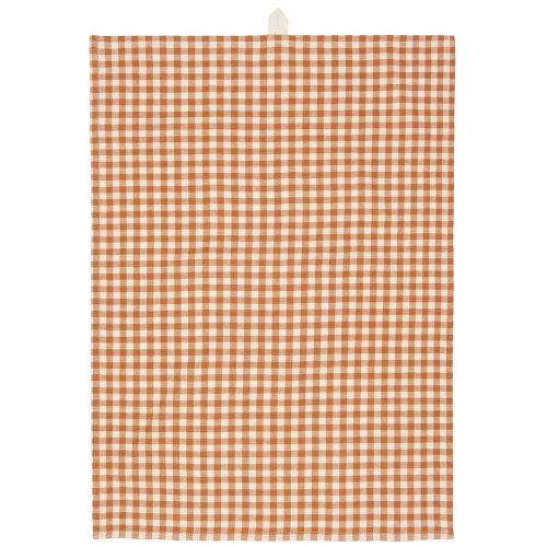 Viskestykke Rasmus rustikbrun m/naturfarvede små tern