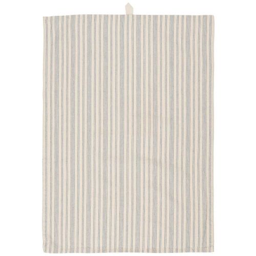 Viskestykke Kasper natur m/mørkeblå striber