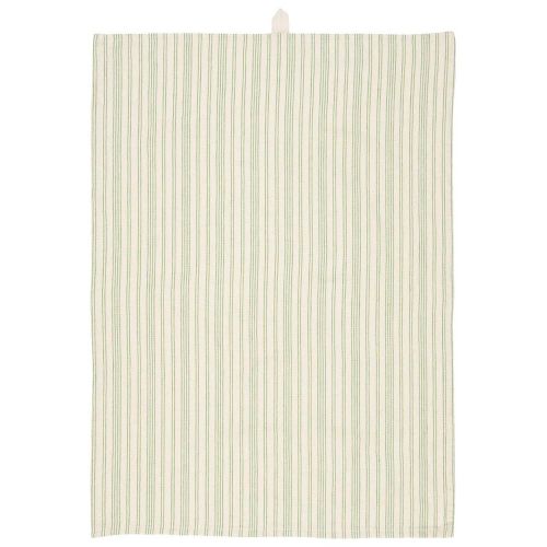 Viskestykke Billy natur m/grønne striber