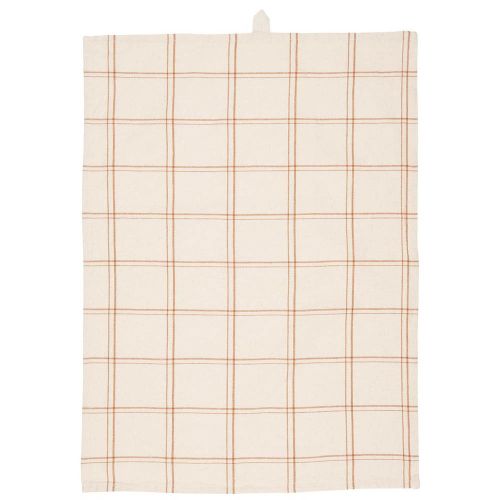 Leonard natur m/rustikbrunt ternet mønster