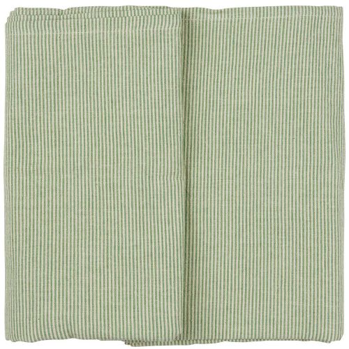 Ib Laursen Stofdug 150x250cm - Emil med grønne tynde striber