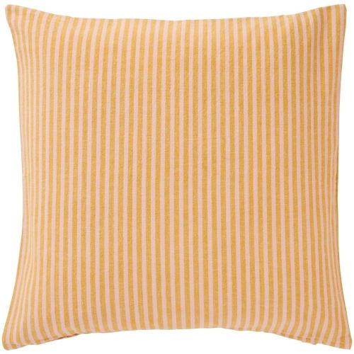 Ib Laursen Pudebetræk 50x50cm - Linea m/mustard og lyserøde smalle striber