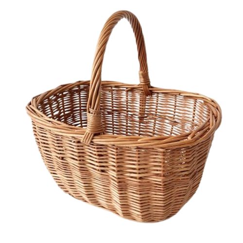 Aafod Bykurv 38x28x20cm - Rødpil uden lak