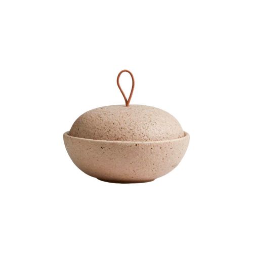 Nordal SANDY Opbevaringskrukke 15cm - Sand