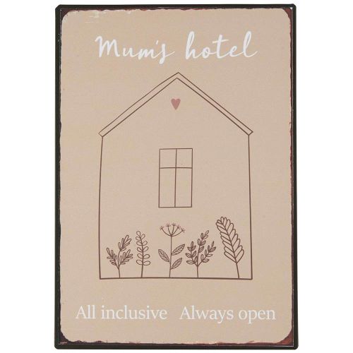 Metalskilt - Mums' Hotel