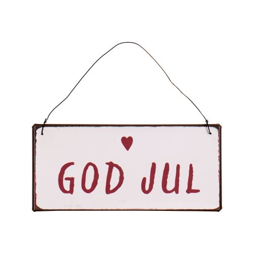 Metalskilt God Jul