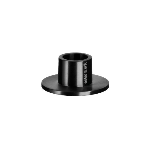 Ester & Erik Lysestage Ø6cm - Mat Sort