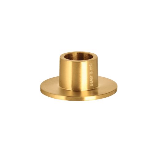 Ester & Erik Lysestage Ø6cm - Mat Guld