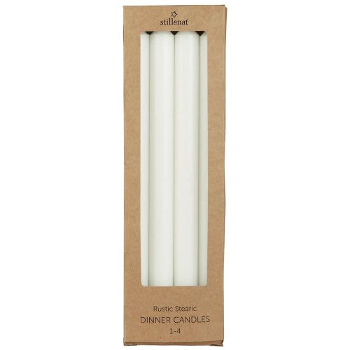 Adventlys svanemærket 1-4 m/4 kronelys præget tal hvid stearin