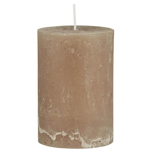 Rustik bloklys hør 6,8x10cm