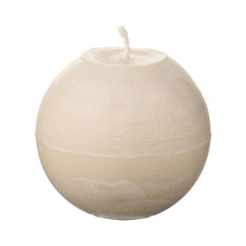 Ib Laursen Kuglelys Ø8cm Rustik Kit - Svanemærket Stearin