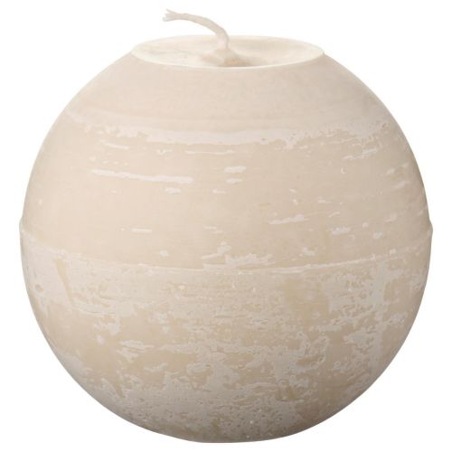 Ib Laursen Kuglelys Ø10cm Rustik Kit - Svanemærket Stearin