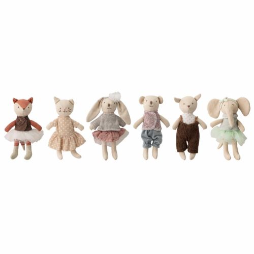 Bloomingville MINI Animal Friends Dukke 6stk - Rosa