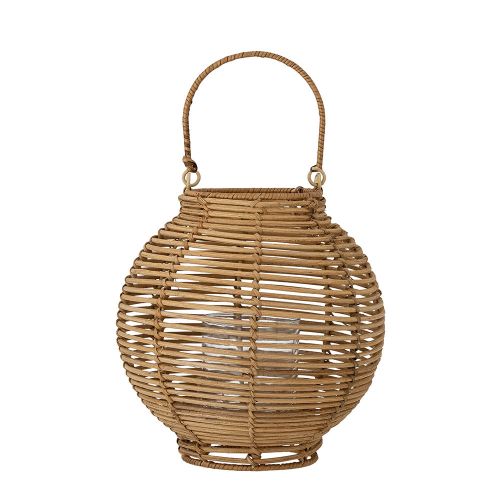 Malua Lanterne m/Glas, Natur, Rattan