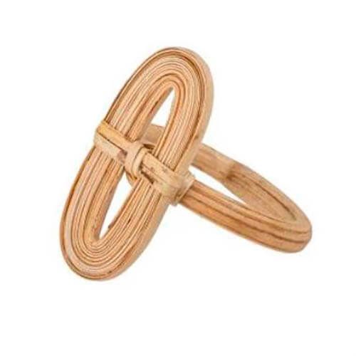 Kaisa Servietring Natur Bambus - 4stk