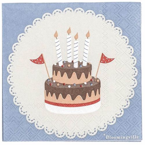 Bloomingville Kaffeserviet 3-lags 20stk - Oscar Blå