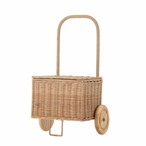Bloomingville MINI Penne Kuffert m/hjul Rattan - Natur