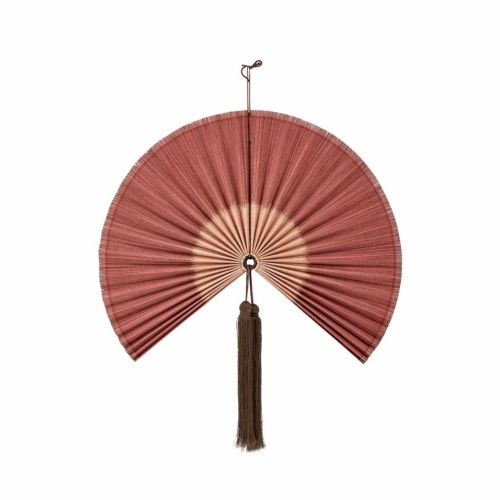 Bloomingville Jaime Vægdekoration Bambusvifte - Rosa