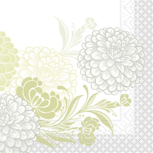 Mank Middagsserviet 3-lags 100stk - Clarissa Grøn