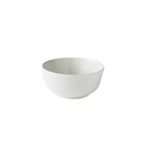 Aida Groovy Porcelæn Skål 14cm - Hvid