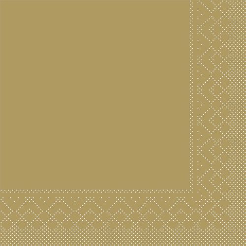 Mank Middagsserviet 3-lags 100stk - Guld