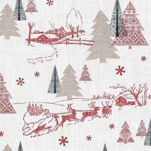 Mank Stofligende Middagsserviet 50stk - Rudi