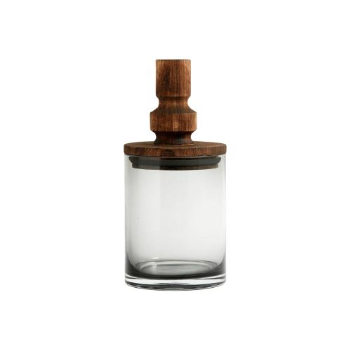Nordal SALVIE opbevaringsglas med låg i træ - 850ml