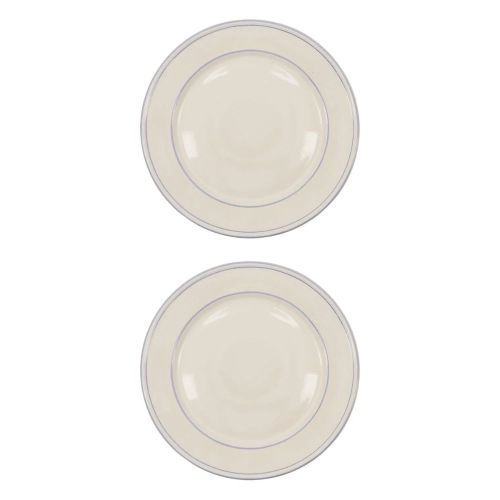 Nicolas Vahé Bistro Middagstallerken 2stk - Hvid / Blå