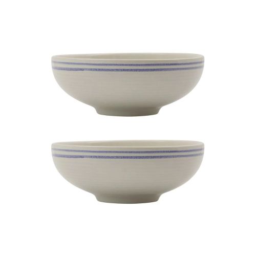 Nicolas Vahé Bistro Skål 2stk - Hvid / Blå