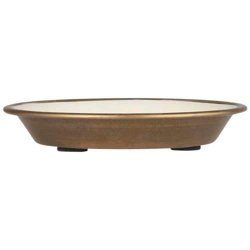 Bakke rund butter cream indvendig skrå kant - 12cm