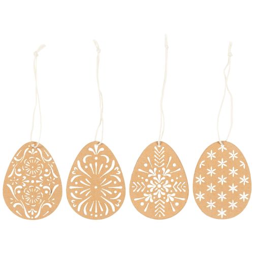 Ib Laursen Papirklip Æg med mønster - Natur