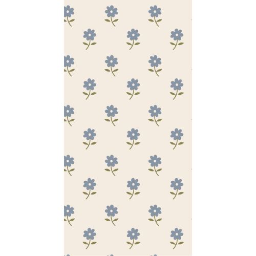 Ib Laursen Middagsserviet 3-lags 16stk - Blå Blomster