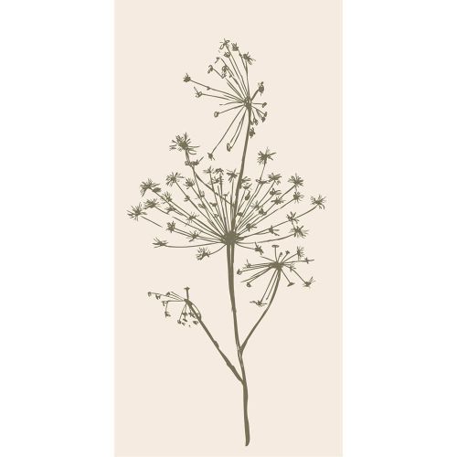 Ib Laursen Middagsserviet 3-lags 16stk - Grøn Skærmblomst