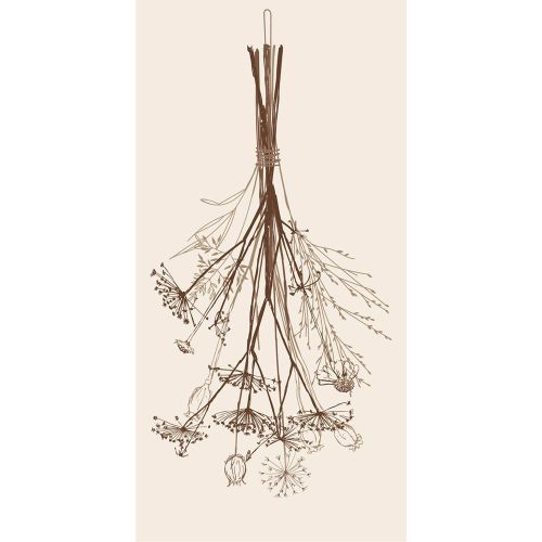 Ib Laursen Middagsserviet 3-lags 16stk - Tørret Efterårsbuket