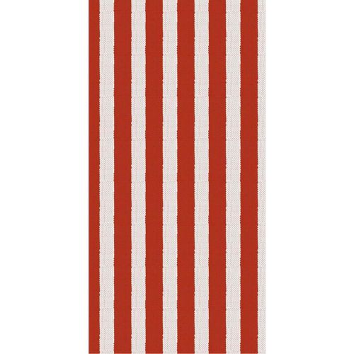 Serviet røde striber tekstil-look 16 stk pr. pakke