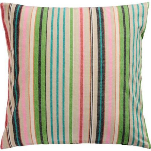 Pudebetræk 50x50cm m/multifarvede striber